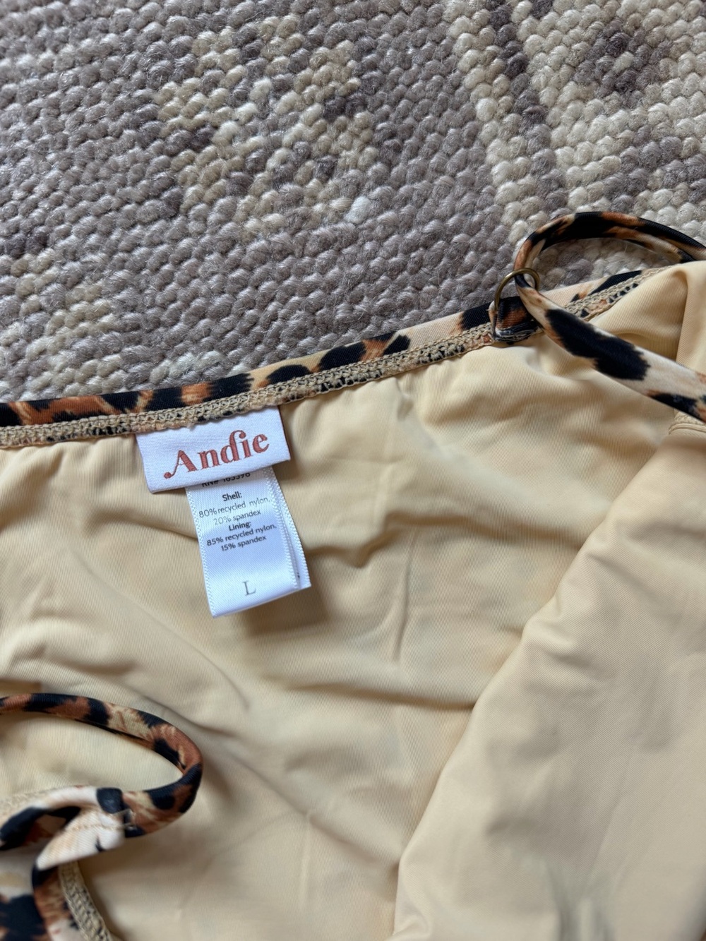 Like New Andie Leopard Print One-Piece Swimsuit | Limited edition - Picture 6 of 6